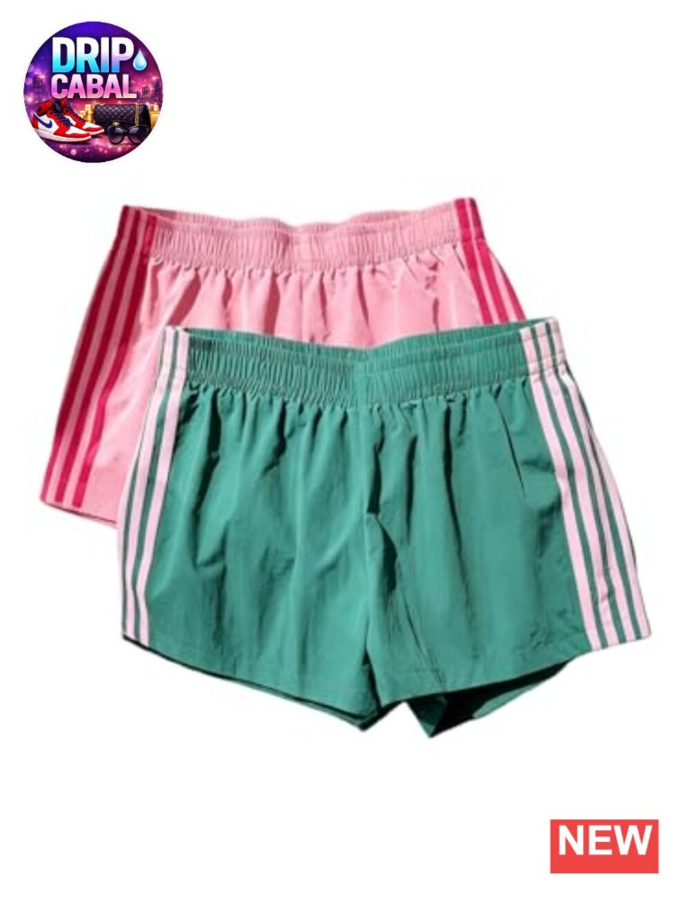 2 Pack Striped Track Shorts Women Loose Fit Athletic Boxer Running Shorts